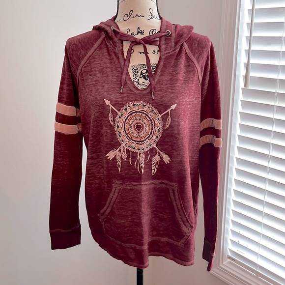 Tops - Sold * NO BOUNDARIES Draw String Hoodie Sweatshirt